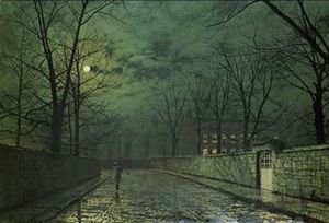 John Atkinson Grimshaw - Moonlight After Rain