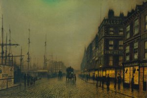 Liverpool Quay by Moonlight