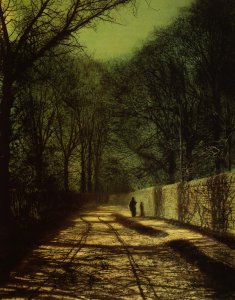 Tree Shadows on the Park Wall, Roundhay Park, Leeds