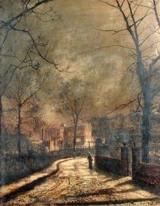 Autumn Scene Leeds 1874