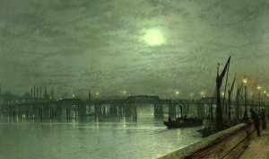 Battersea Bridge by Moonlight