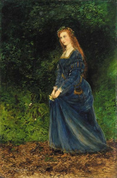 Portrait of the artist's wife, Theodosia, as Ophelia