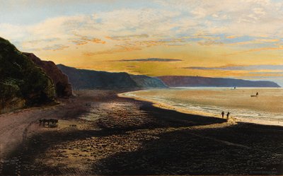 Whitby Sands, sunset